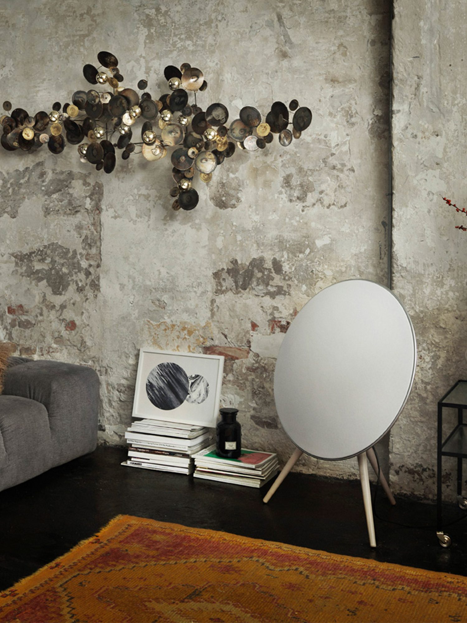 Bang & Olufsen Beosound A9 on a wall