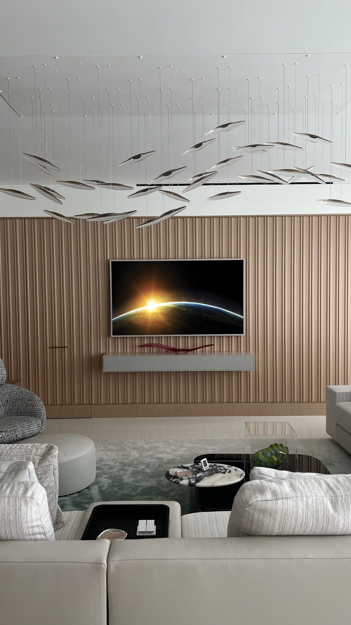 Leon Denza soundbar on a mantel