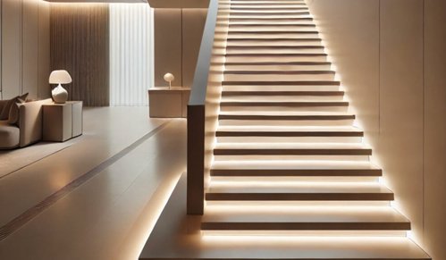 Stair step lighting